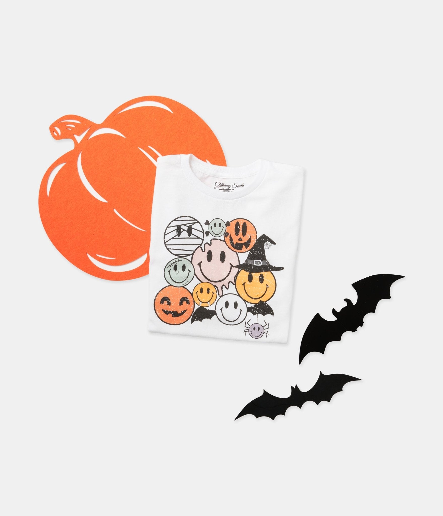 Trick or Treat Faces Youth Graphic Tee - Unique Vintage - Kids, HALLOWEEN, GRAPHIC TEES