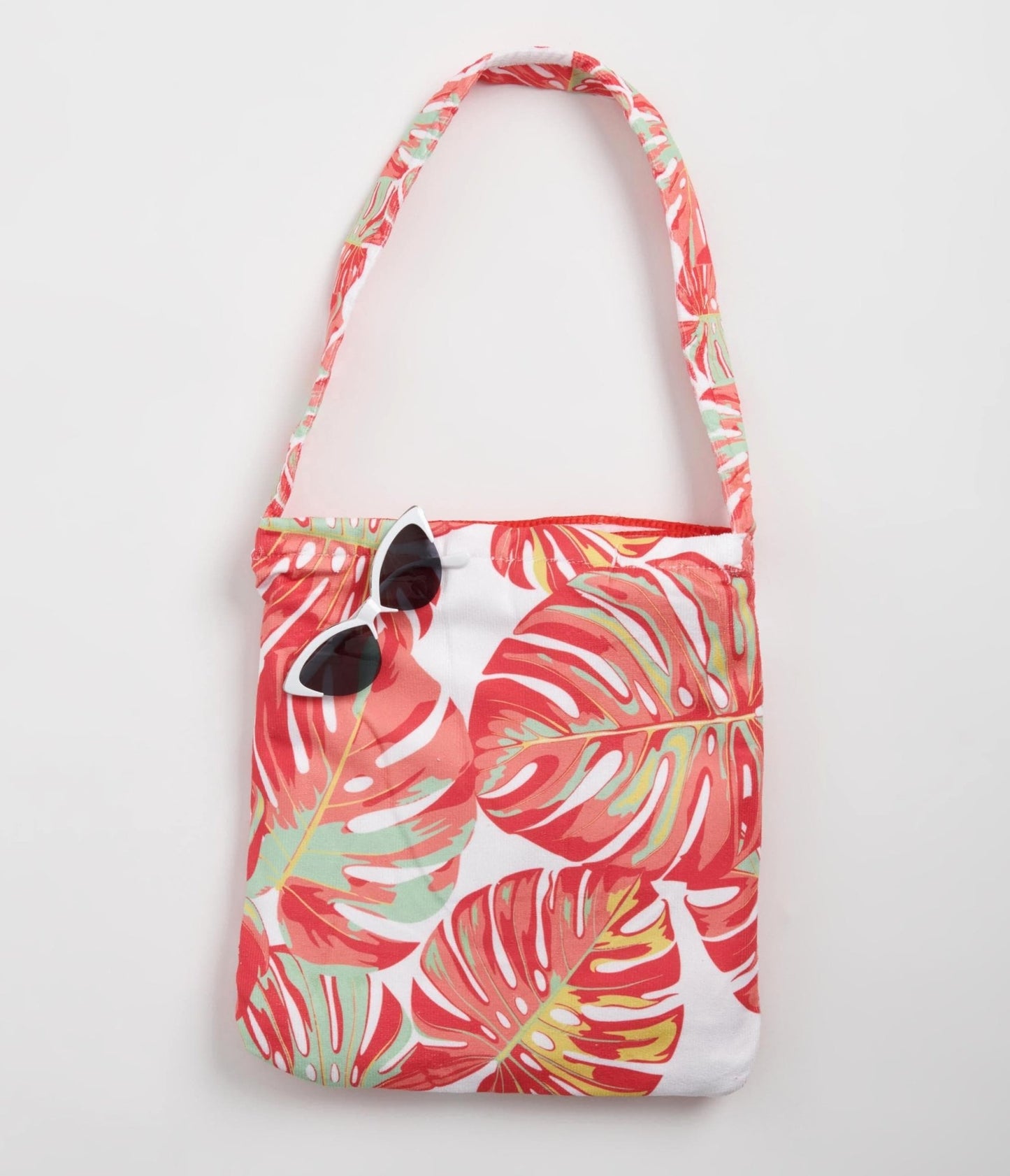 Tropical 2 In 1 Towel Tote Bag - Unique Vintage - Womens, ACCESSORIES, GIFTS/HOME