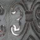 Unique Vintage 1920s Grey & Silver Beaded Lynette Flapper Dress - Unique Vintage - Womens, FLAPPER, SLEEVED BEADED