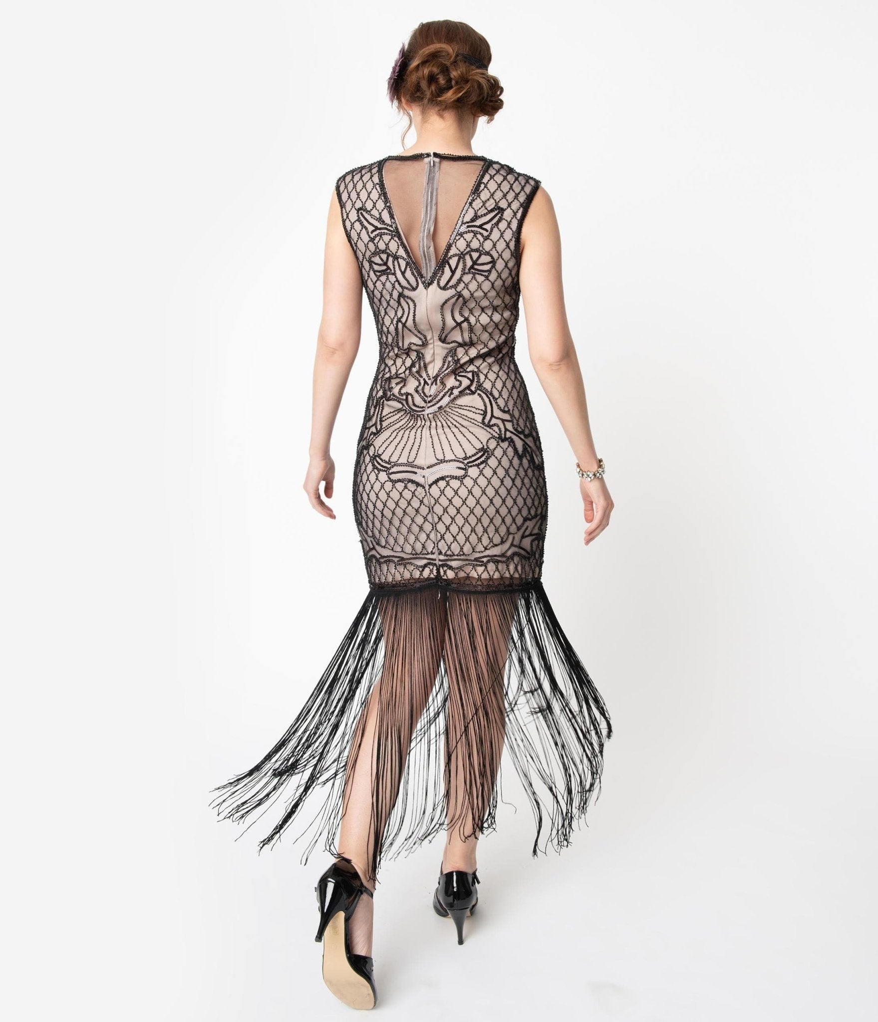 Vintage beaded sales cocktail dress