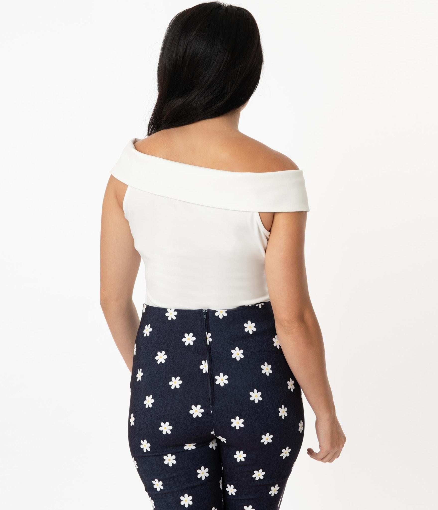 Unique Vintage 1960s White Maraschino Top - Unique Vintage - Womens, TOPS, KNIT TOPS