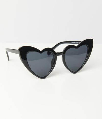 Unique Vintage Black Heart Sunglasses - Unique Vintage - Womens, ACCESSORIES, SUNGLASSES