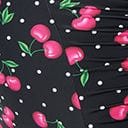 Unique Vintage Black & Hot Pink Cherry Pin Dot Corinne Sheath Swimsuit - Unique Vintage - Womens, SWIM, 1 PC