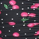 Unique Vintage Black & Hot Pink Cherry Pin Dot Monroe Swim Bottom - Unique Vintage - Womens, SWIM, BOTTOM