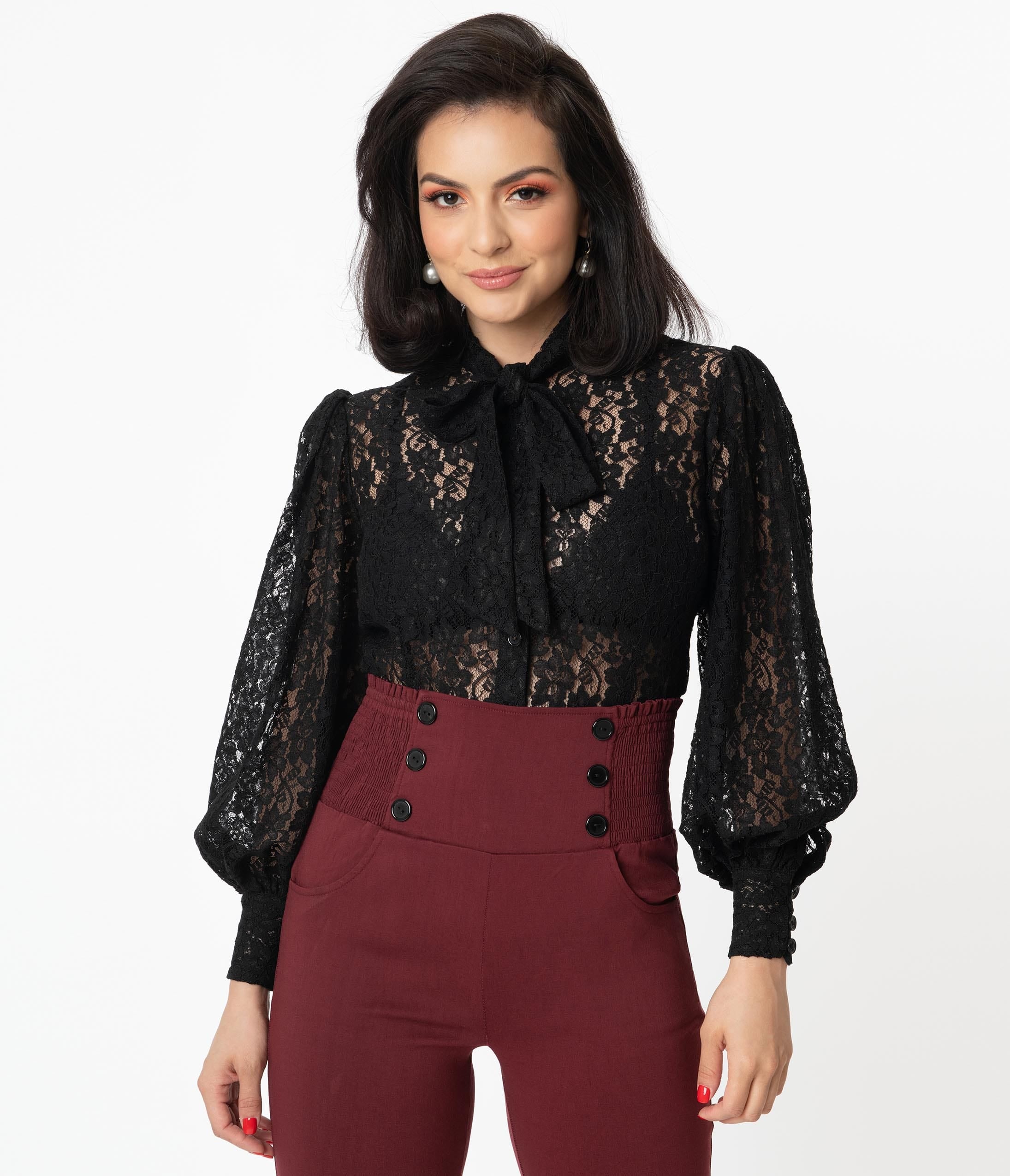 Vintage sheer 2025 blouse