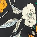 Unique Vintage Black & Orange Floral Ruffled & Ready Crop Top - Unique Vintage - Womens, TOPS, WOVEN TOPS