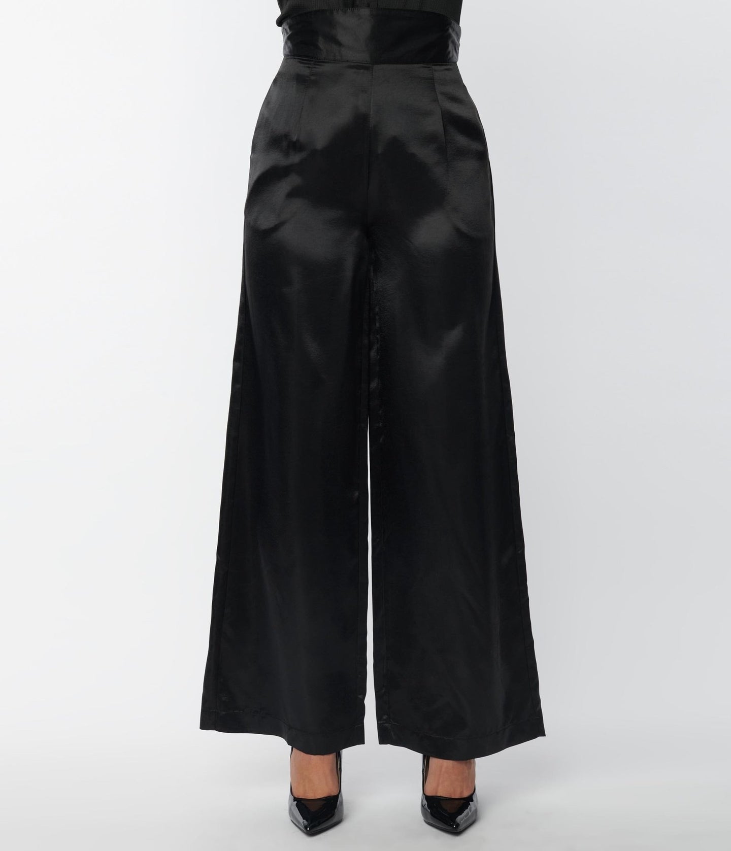 Vintage Back Satin Wide Pants