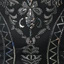 Unique Vintage Black & Silver Sequin Sleeveless Fringe Flapper Dress - Unique Vintage - Womens, FLAPPER, SLEEVELESS BEADED