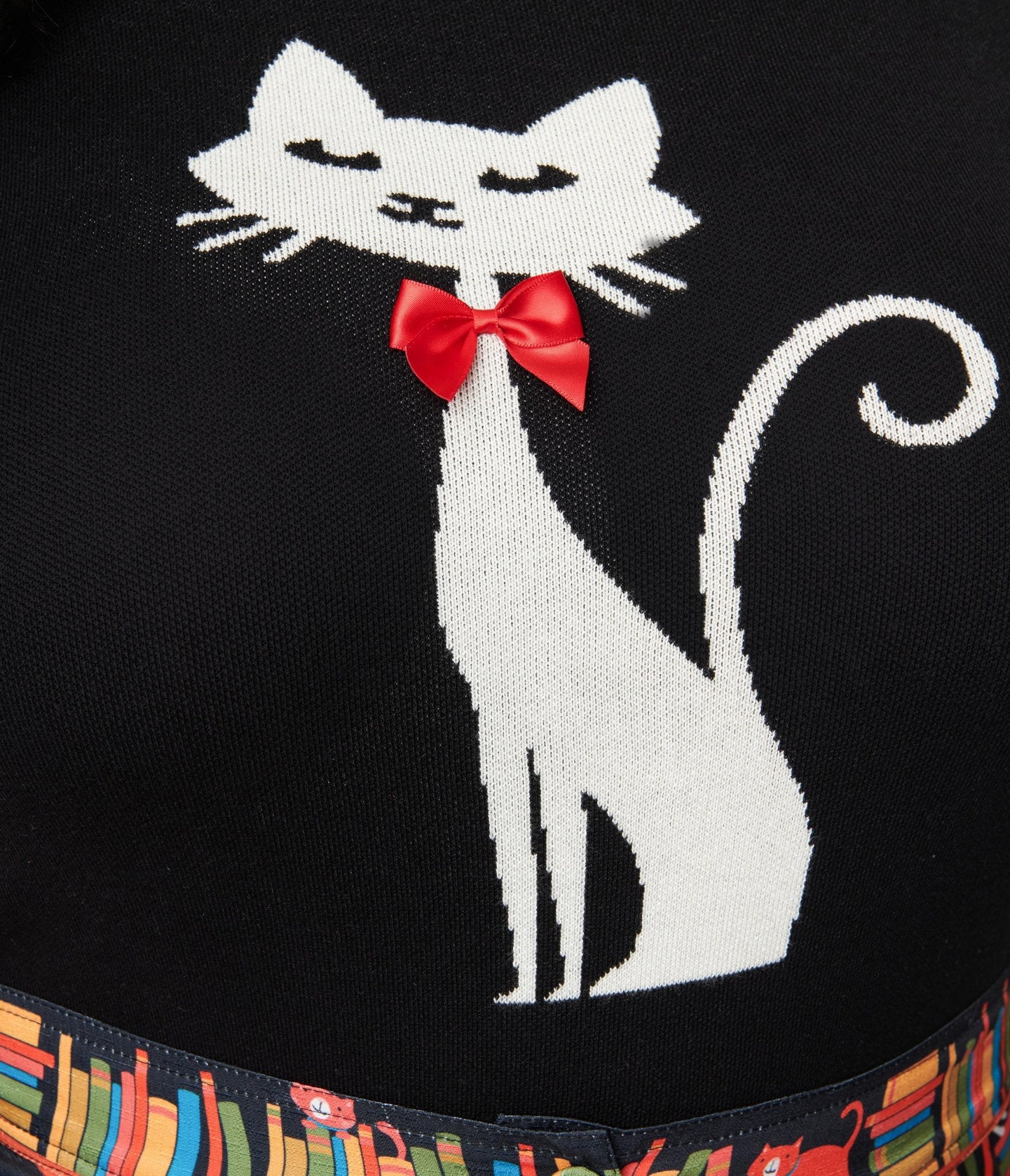 White cat sweater online