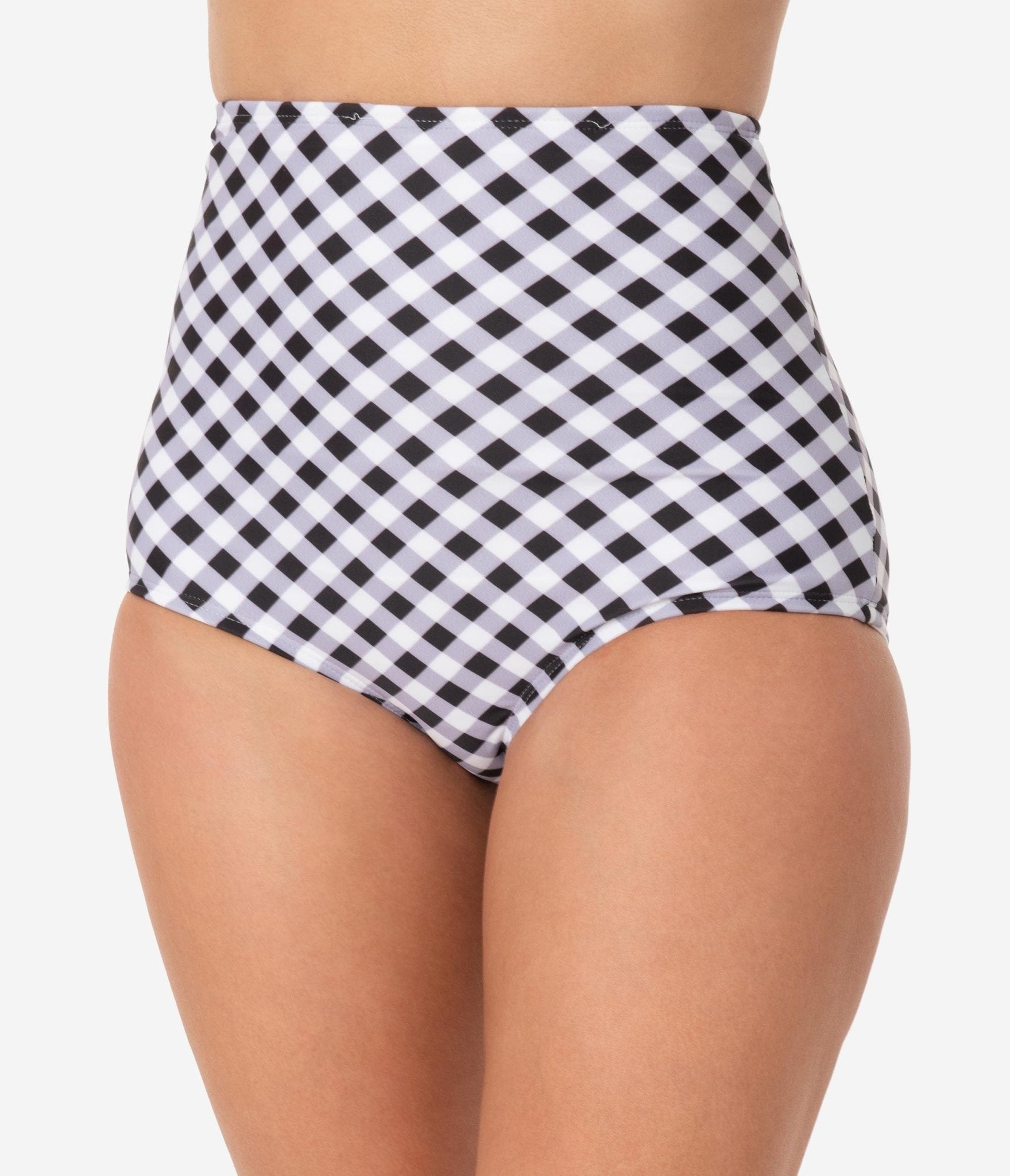 Black and discount white swim bottoms