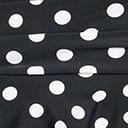 Unique Vintage Black & White Polka Dot Off Shoulder Myrtle Swim Top - Unique Vintage - Womens, SWIM, TOP