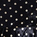Unique Vintage Black & White Polka Dot Velvet Lamar Swing Dress - Unique Vintage - Womens, DRESSES, SWING