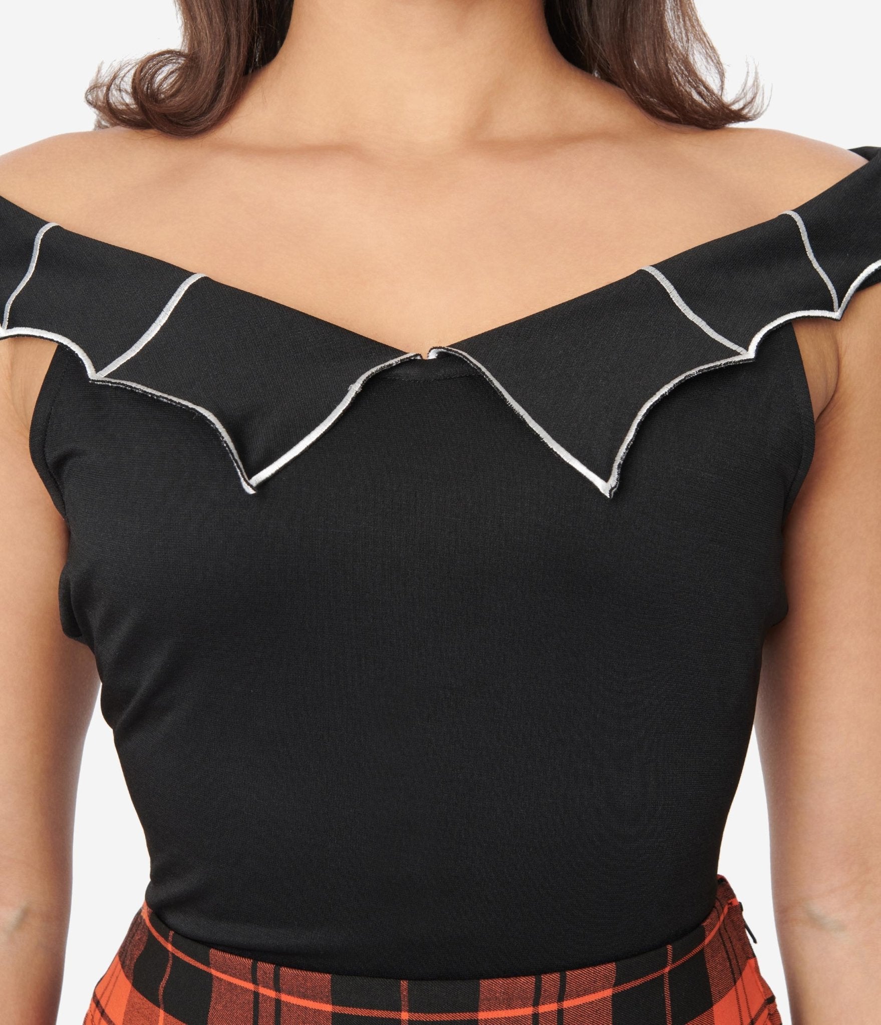 Off shoulder retro top