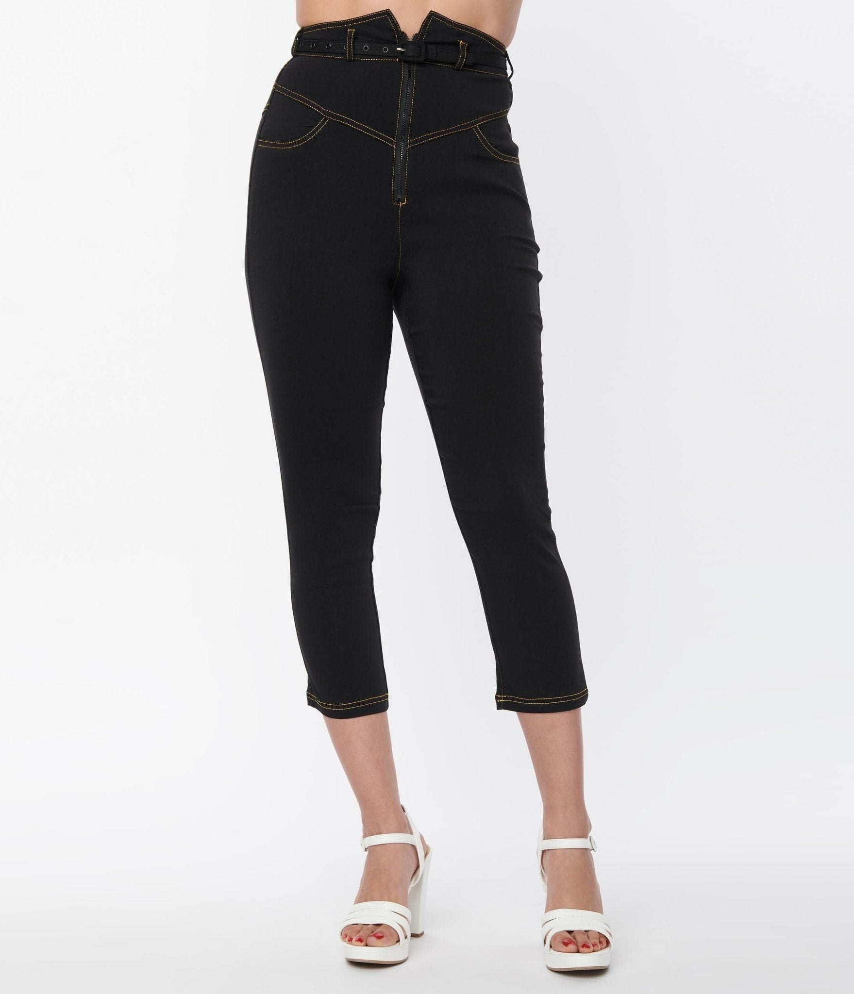 Plus size hotsell black jean capris