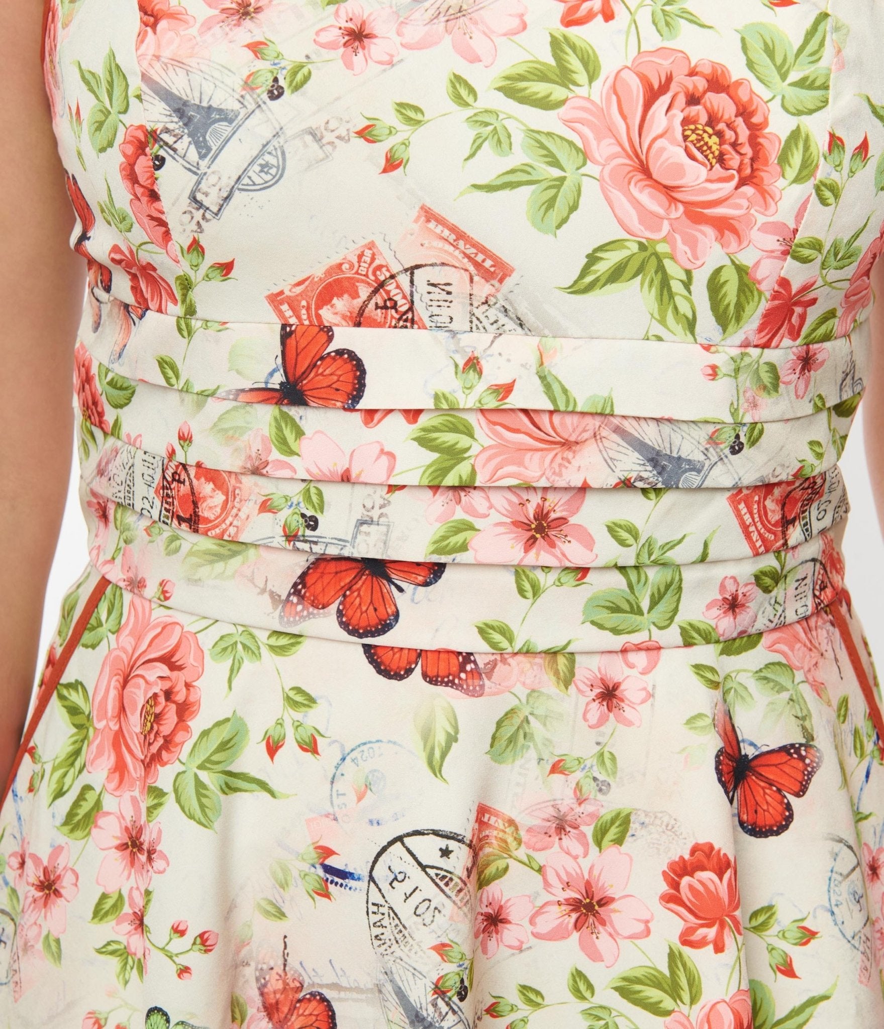 Unique vintage floral top dress