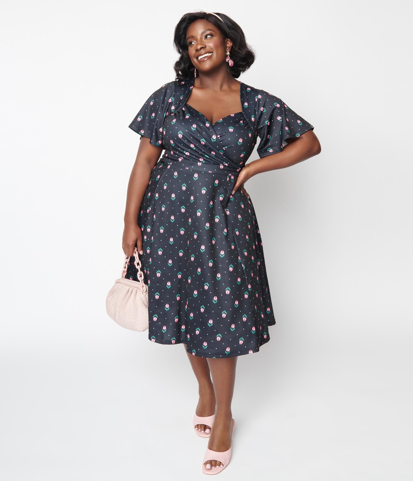 Black outlet tulip dress
