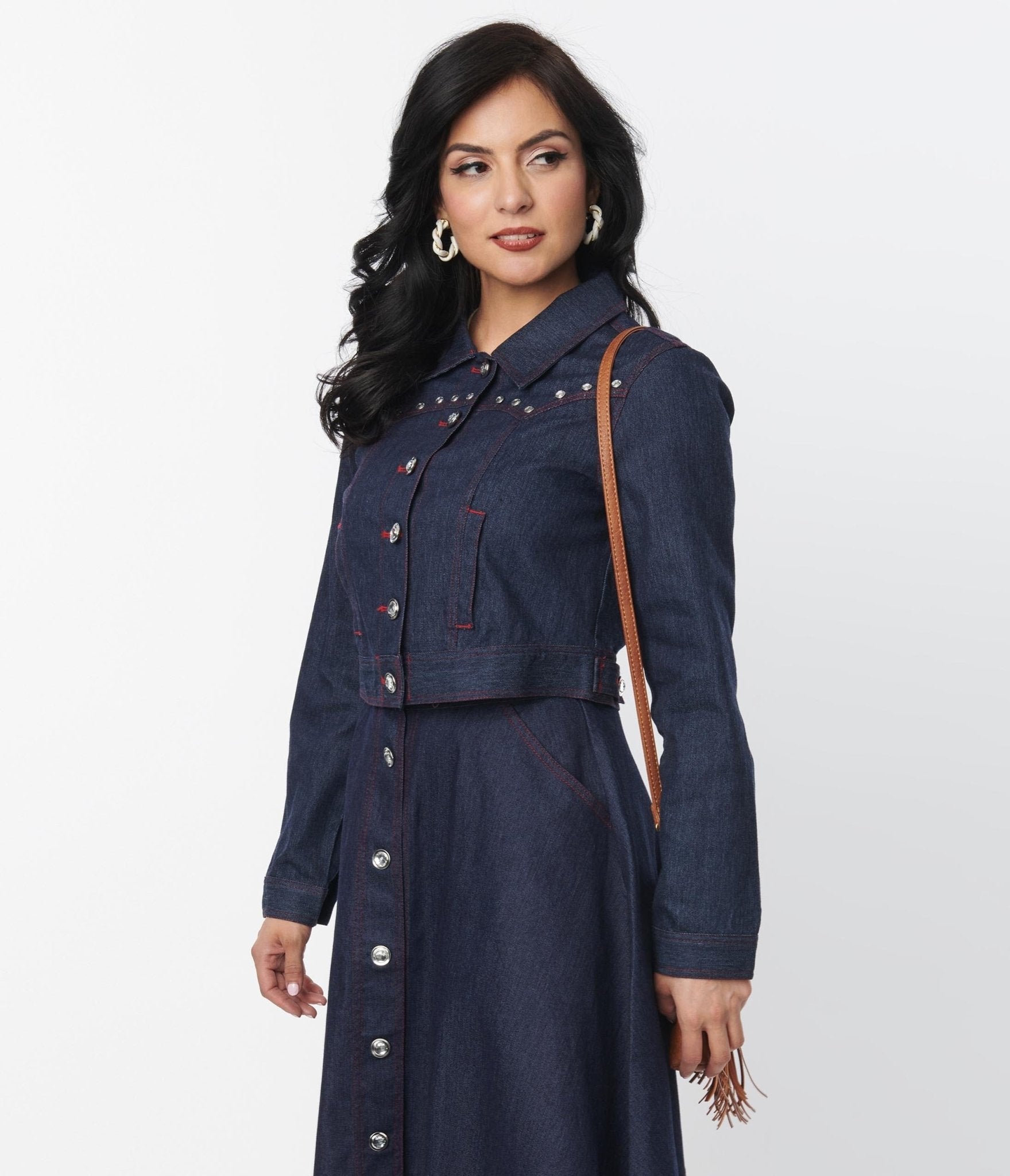 【Ameri Vintage】 4WAY DENIM DRESS COAT Ameri VINTAGE 4WAY DENIM DRESS COAT