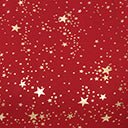 Unique Vintage Deep Red & Gold Star Swing Dress - Unique Vintage - Womens, DRESSES, SWING