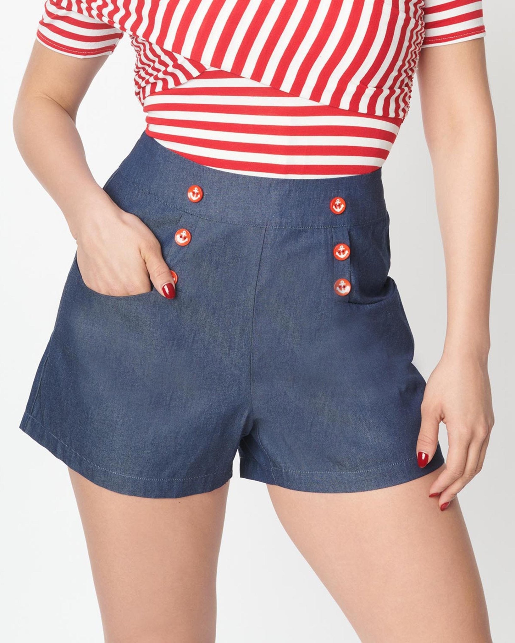 Unique high shop waisted shorts