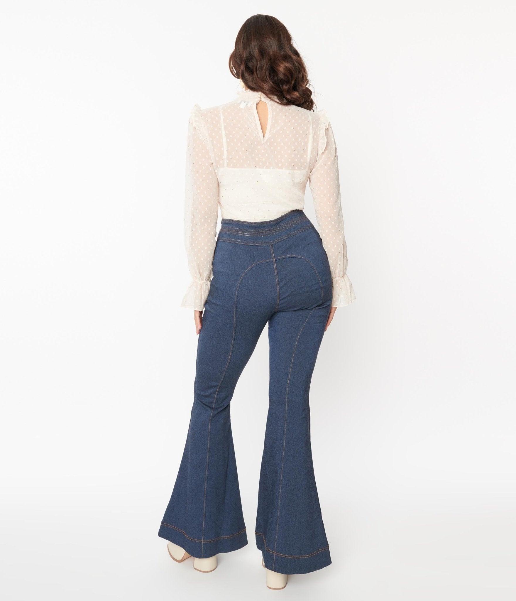 Retro bell bottom pants online