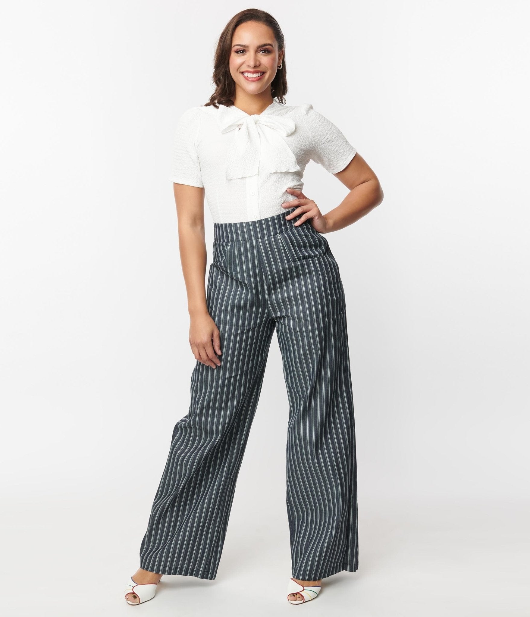 60s striped pants sales