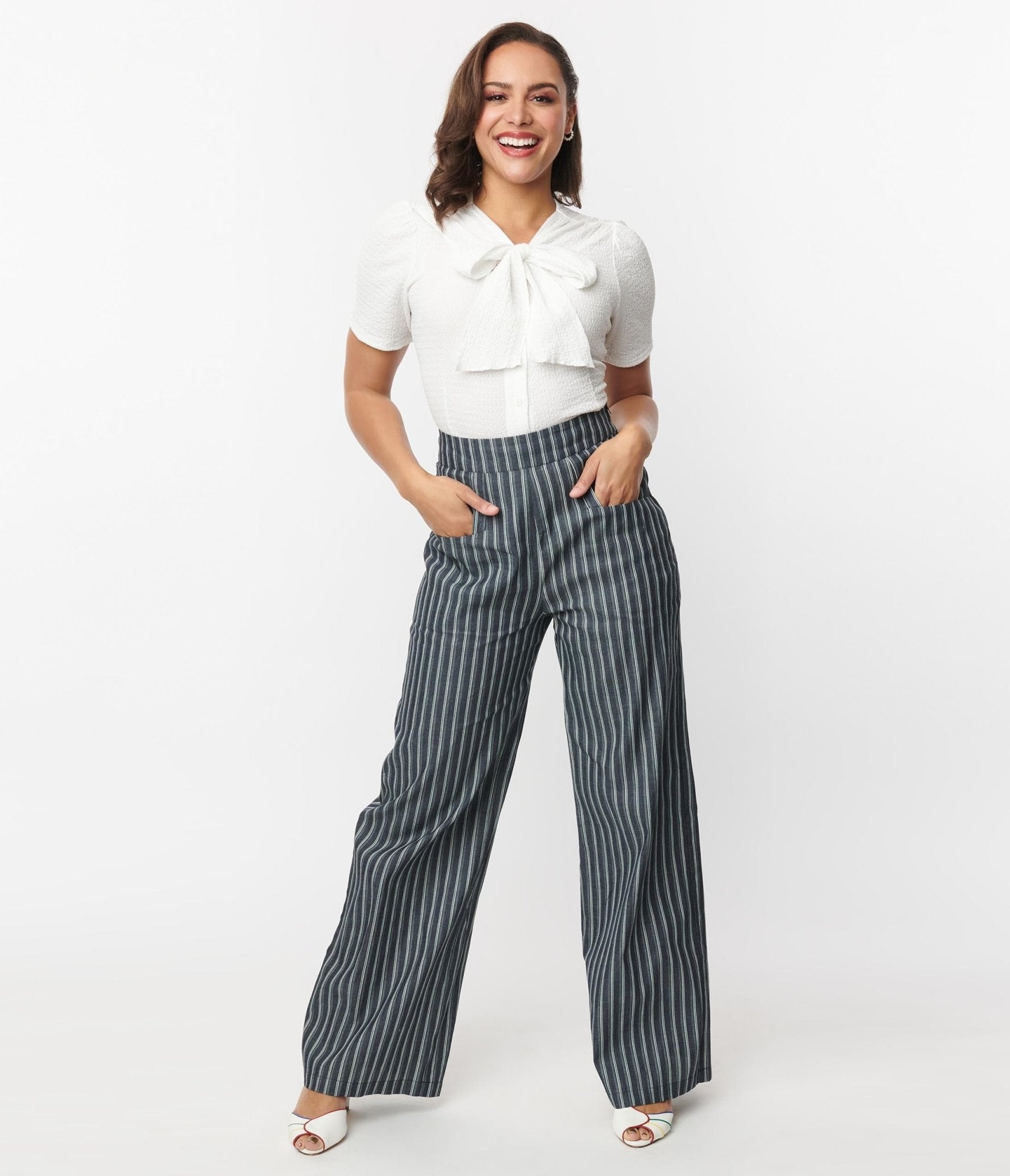 Vintage striped pants on sale