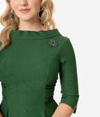 Unique Vintage Emerald Nicola Swing Dress - Unique Vintage - Womens, DRESSES, SWING