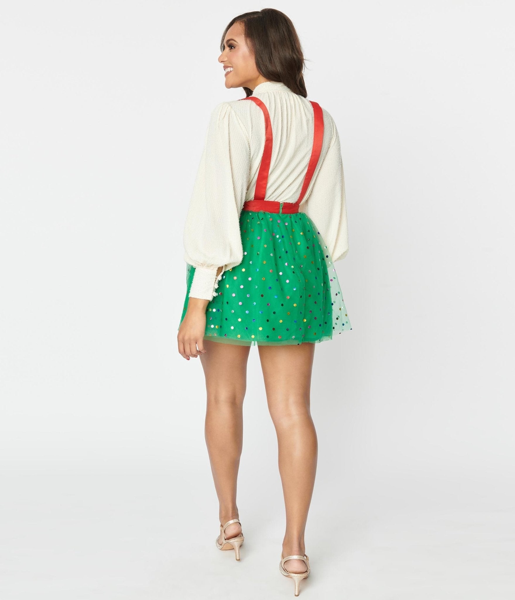 Vintage polka sale dot skirt