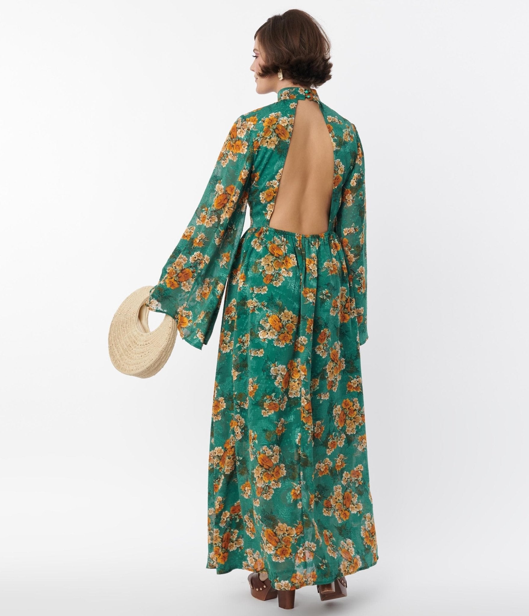 Bell sleeve outlet maxi dresses