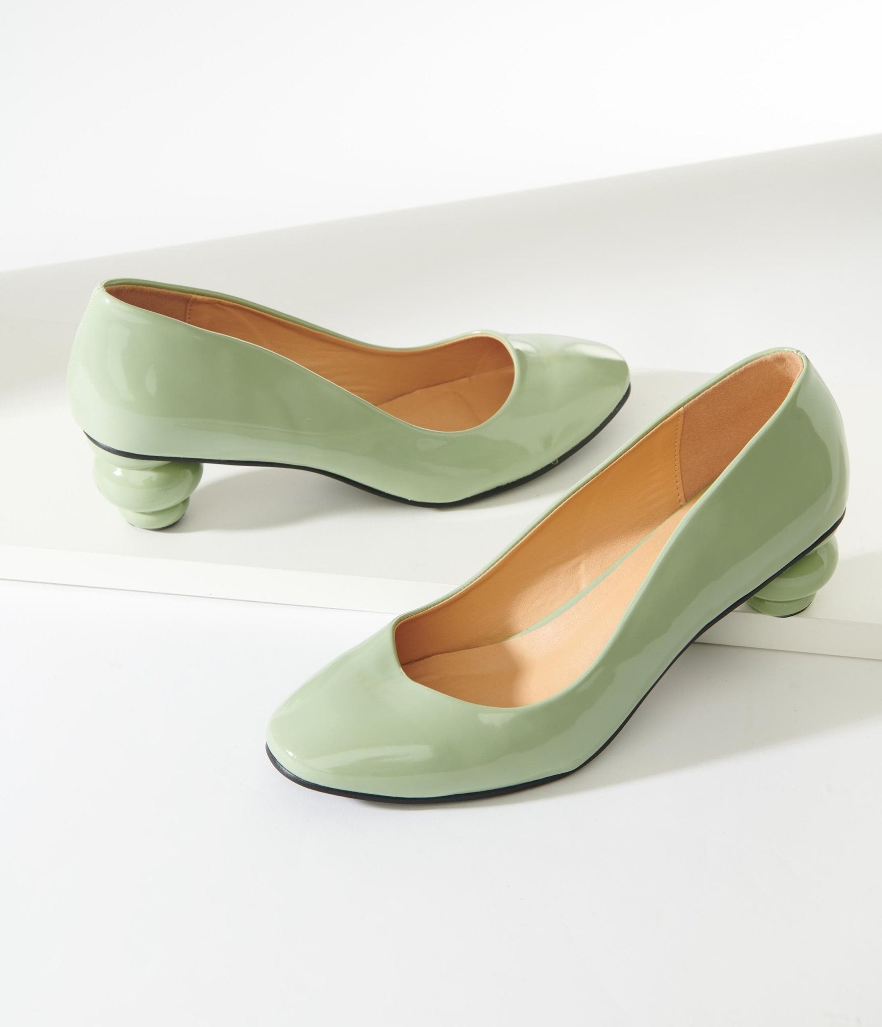 Green 2 inch heels new arrivals
