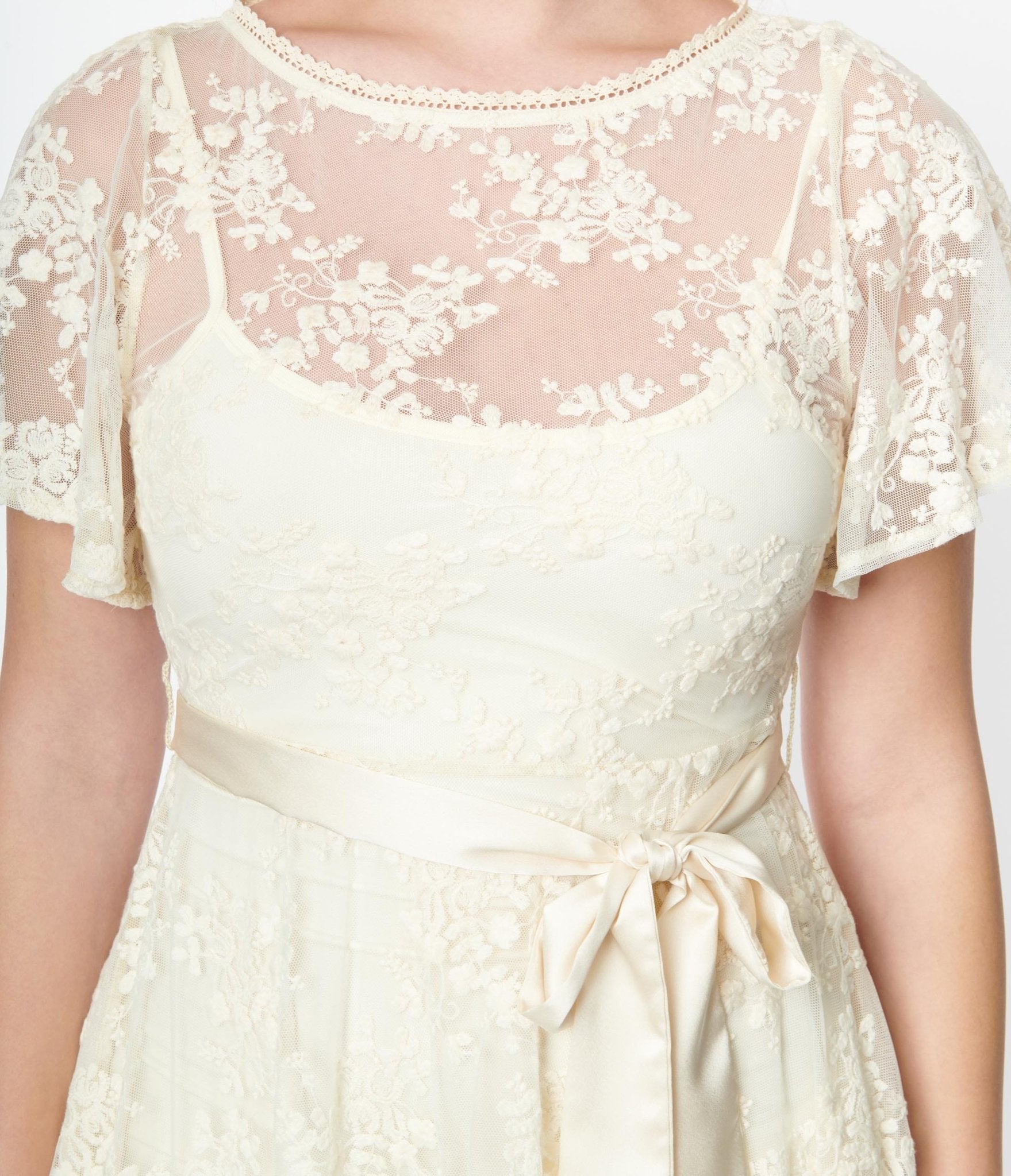 Vintage swing wedding top dress