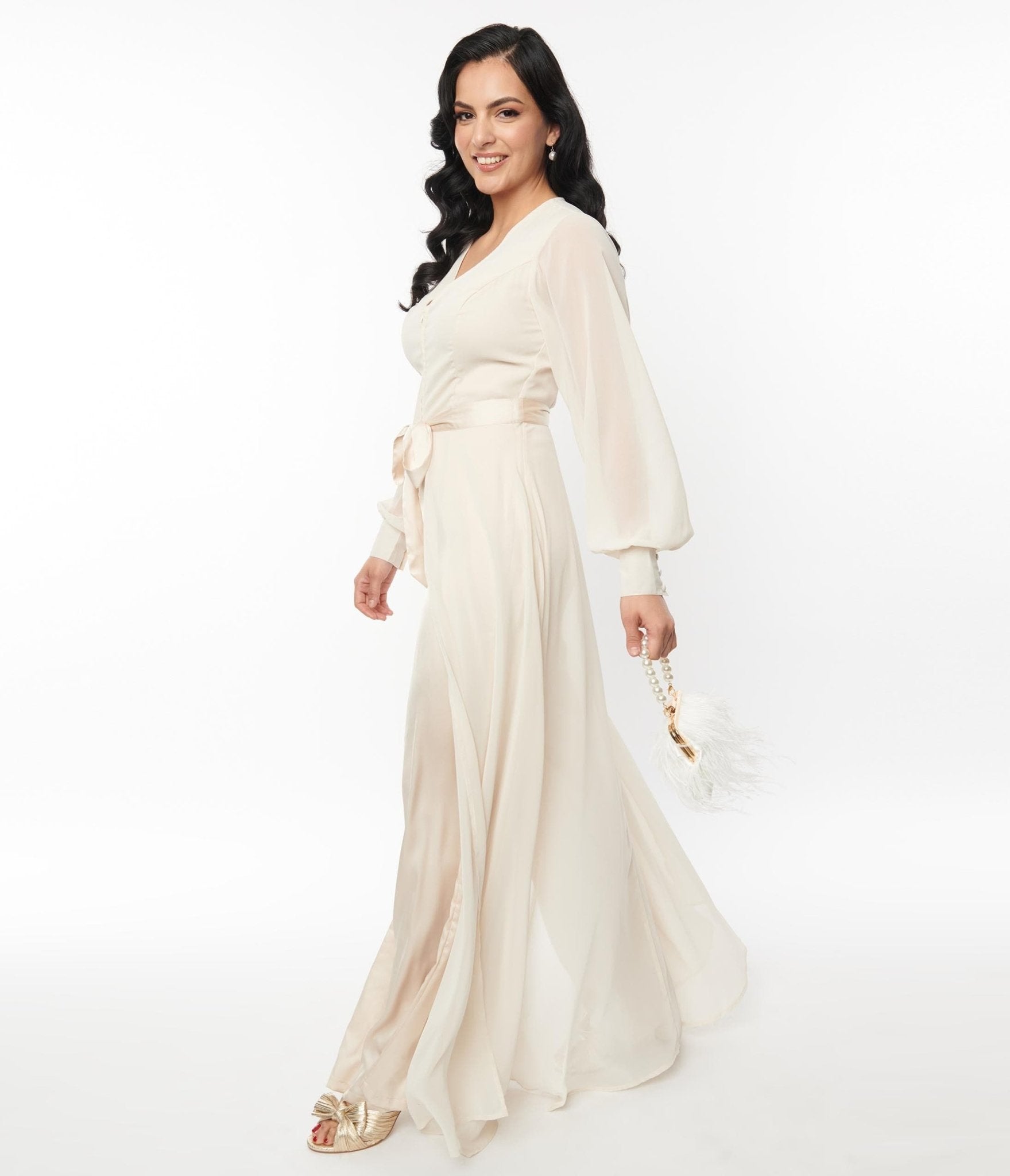 White jumpsuit discount with skirt overlay