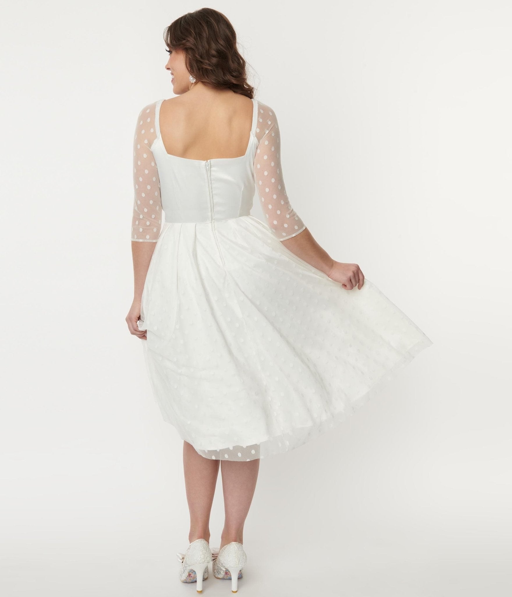 Bridal swing hot sale dress