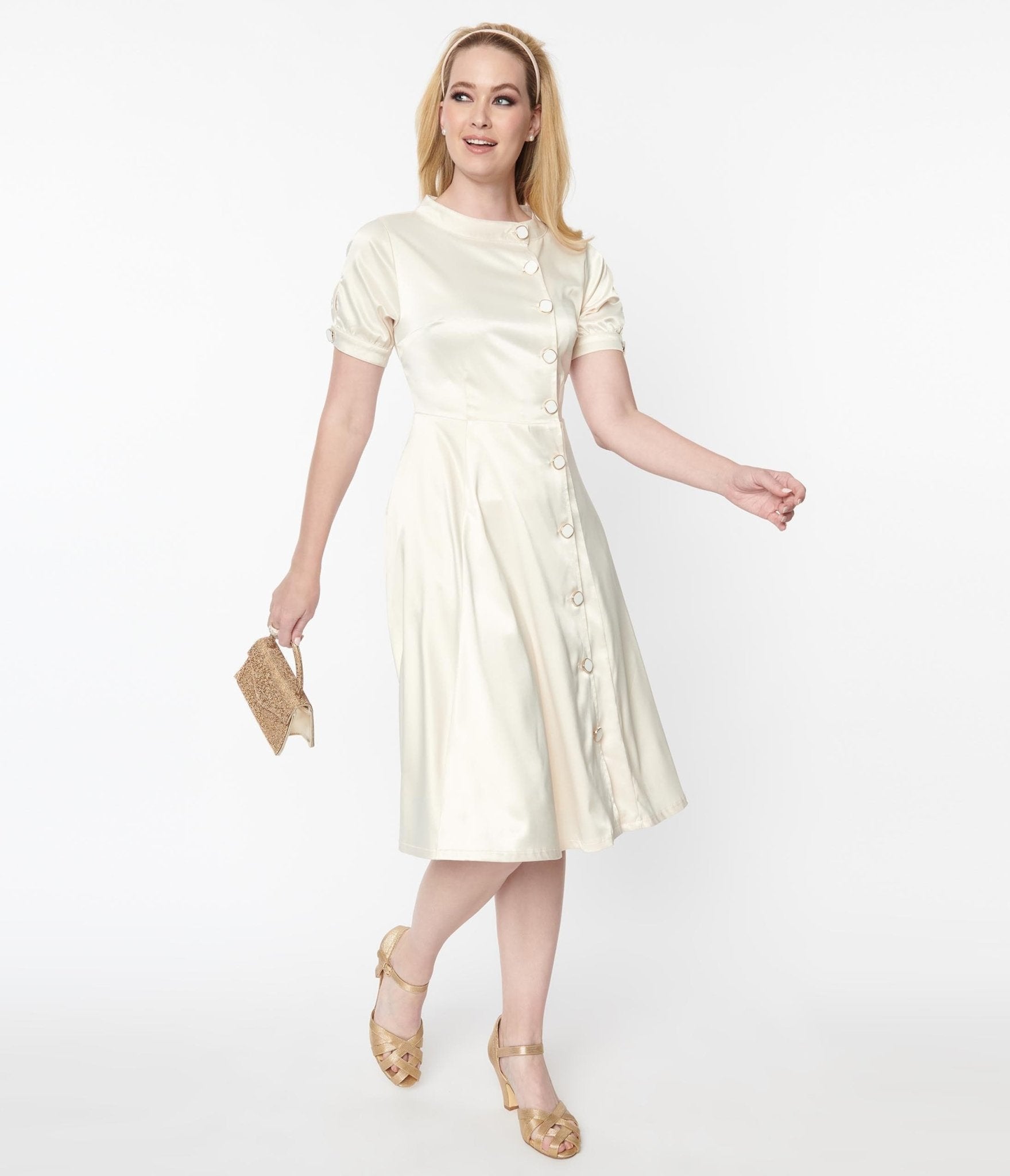 Ivory 50s swing dress outlet