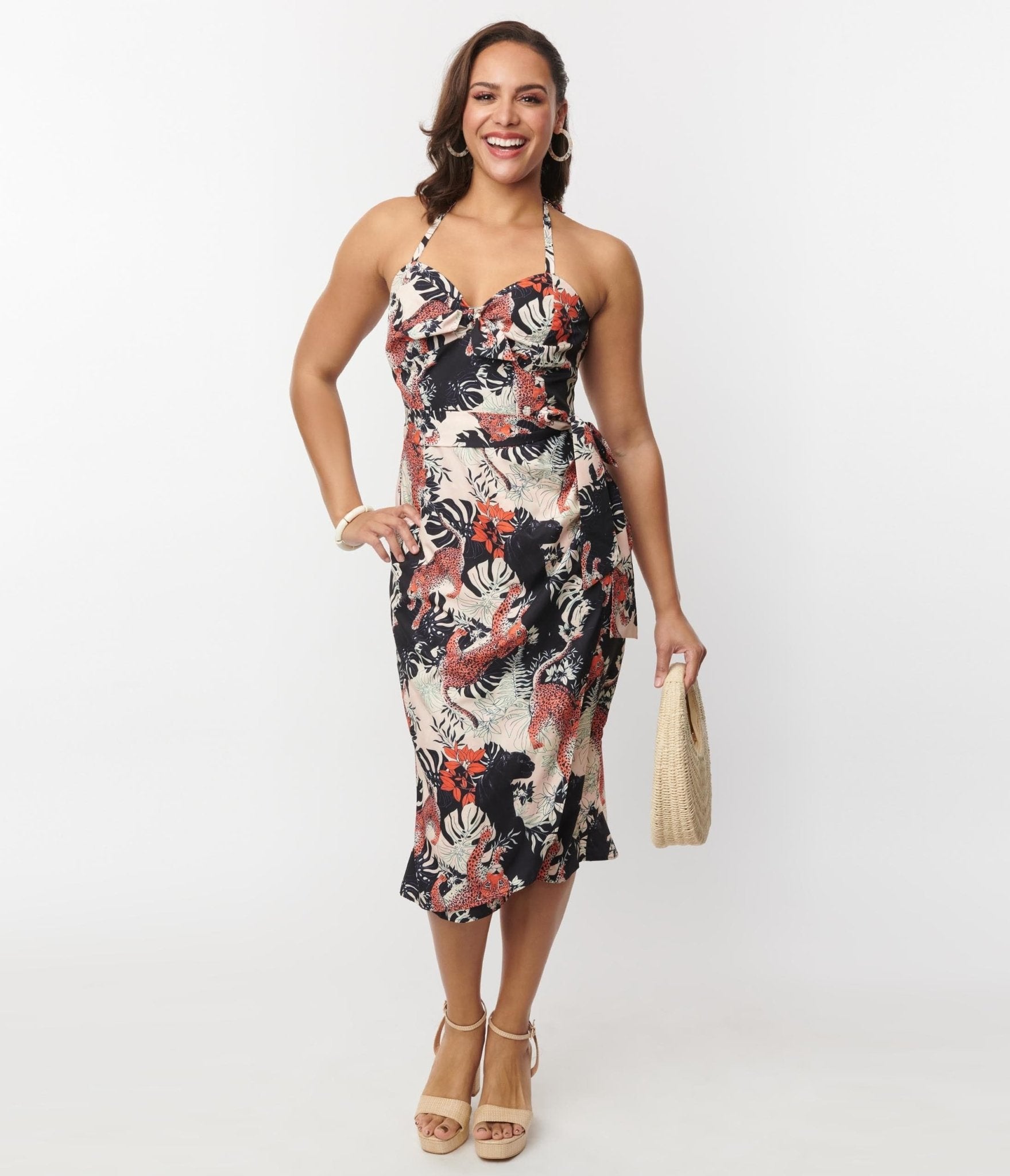 Jungle cat top smock dress