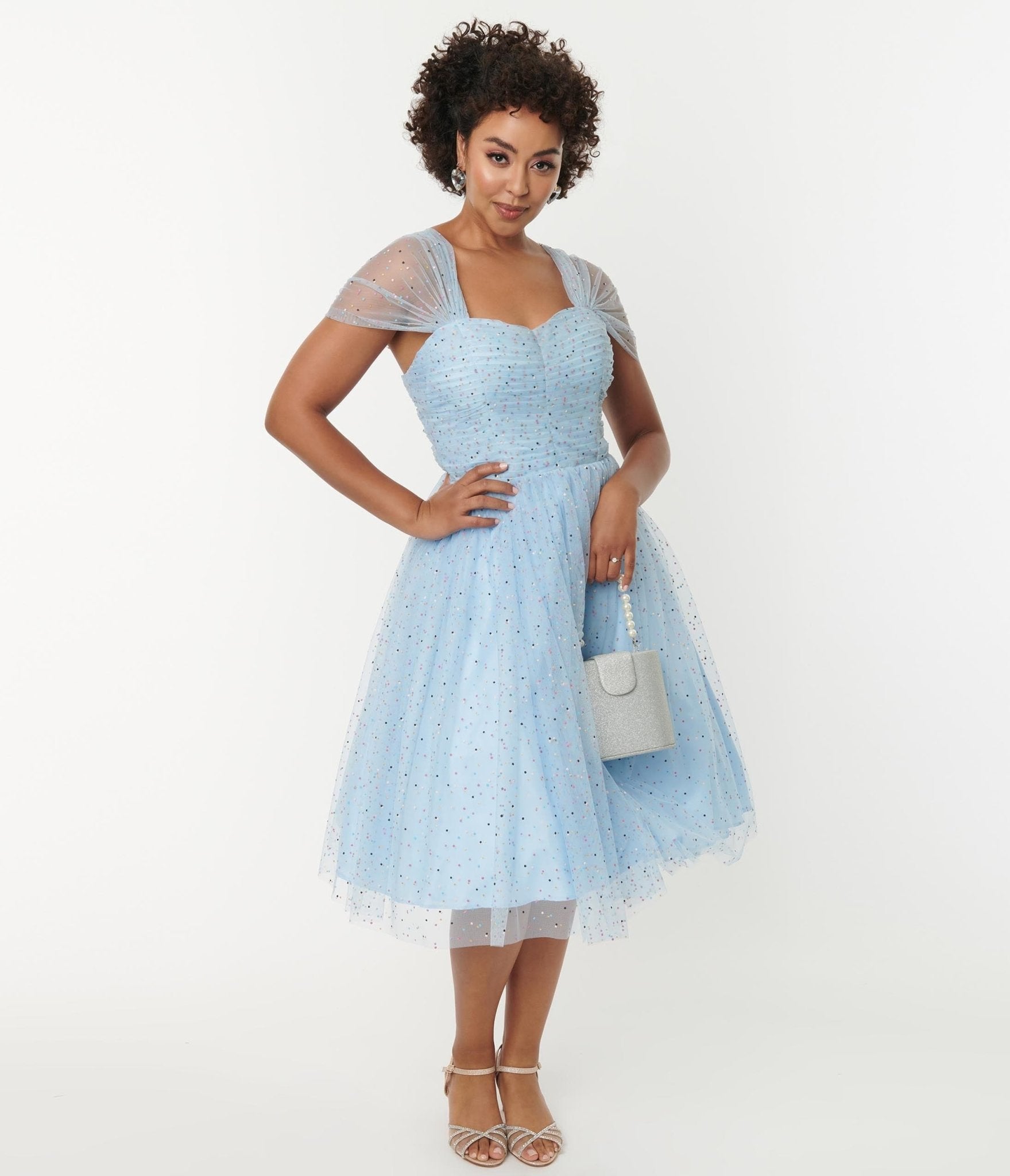 Baby blue on sale swing dress