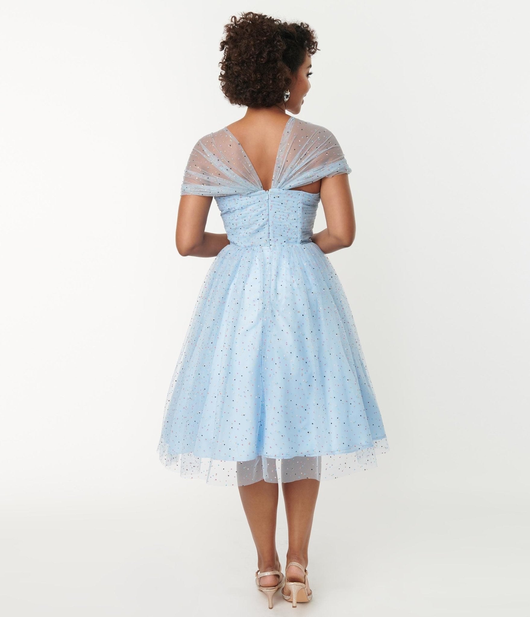 Light blue swing hotsell dress