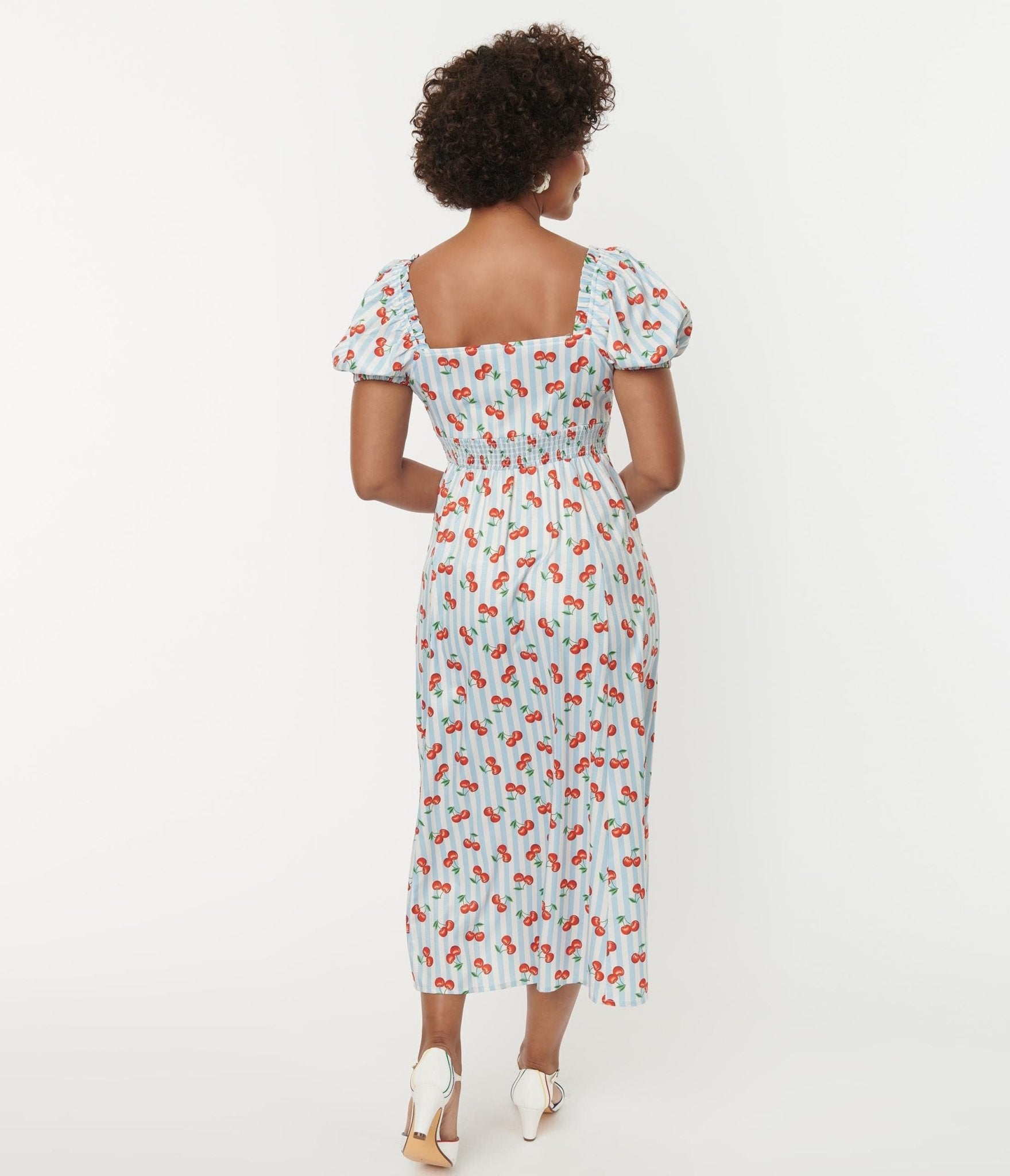 Printed outlet midi dress