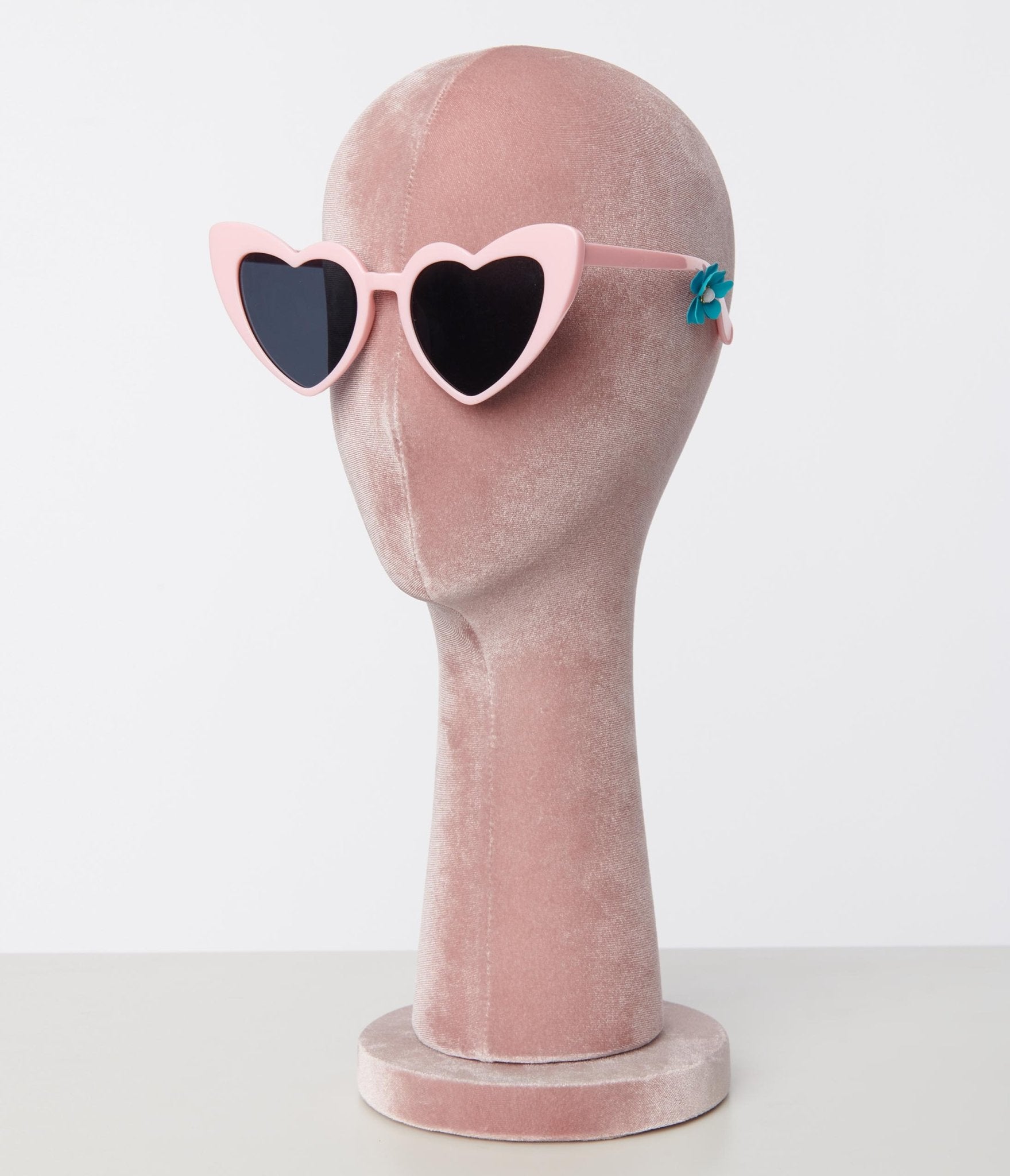 Unique Vintage Light Pink Heart Sunglasses - Unique Vintage - Womens, ACCESSORIES, SUNGLASSES