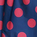 Unique Vintage Navy & Berry Polka Dot Gellar Swing Skirt - Unique Vintage - Womens, BOTTOMS, SKIRTS