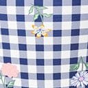 Unique Vintage Navy Gingham & Floral Cape May Swim Bottoms - Unique Vintage - Womens, SWIM, BOTTOM