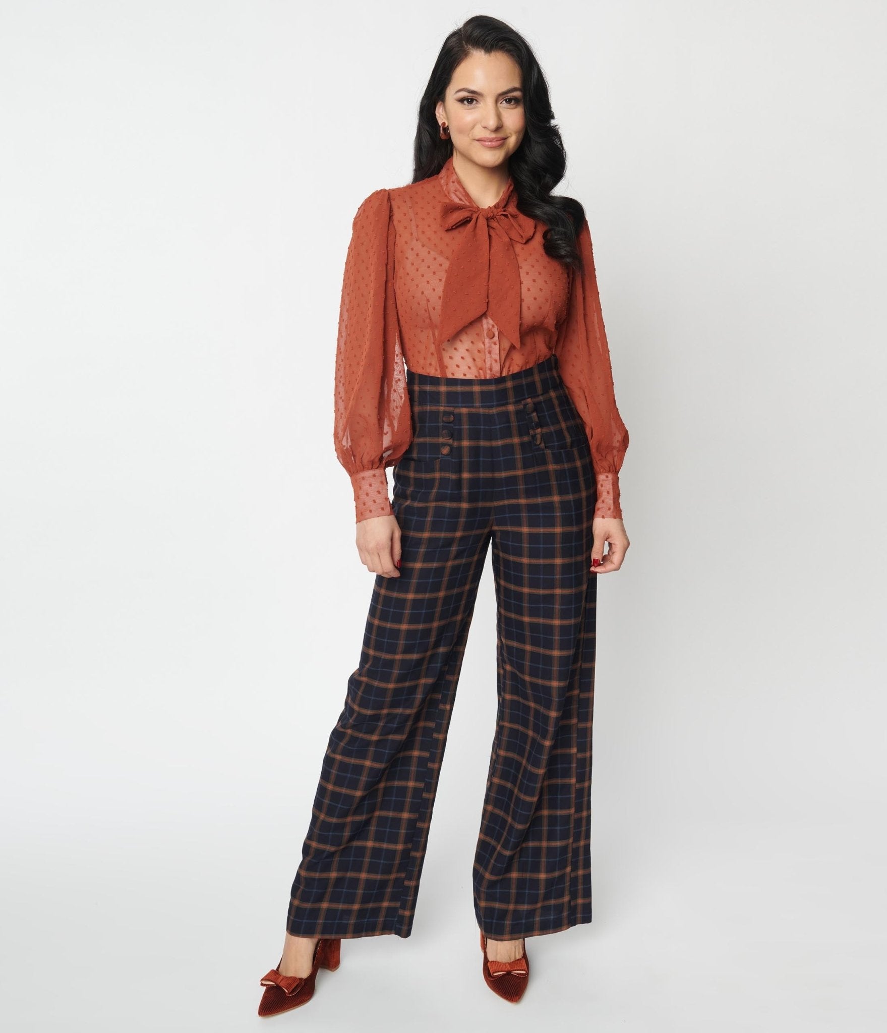 Vintage tartan trousers discount