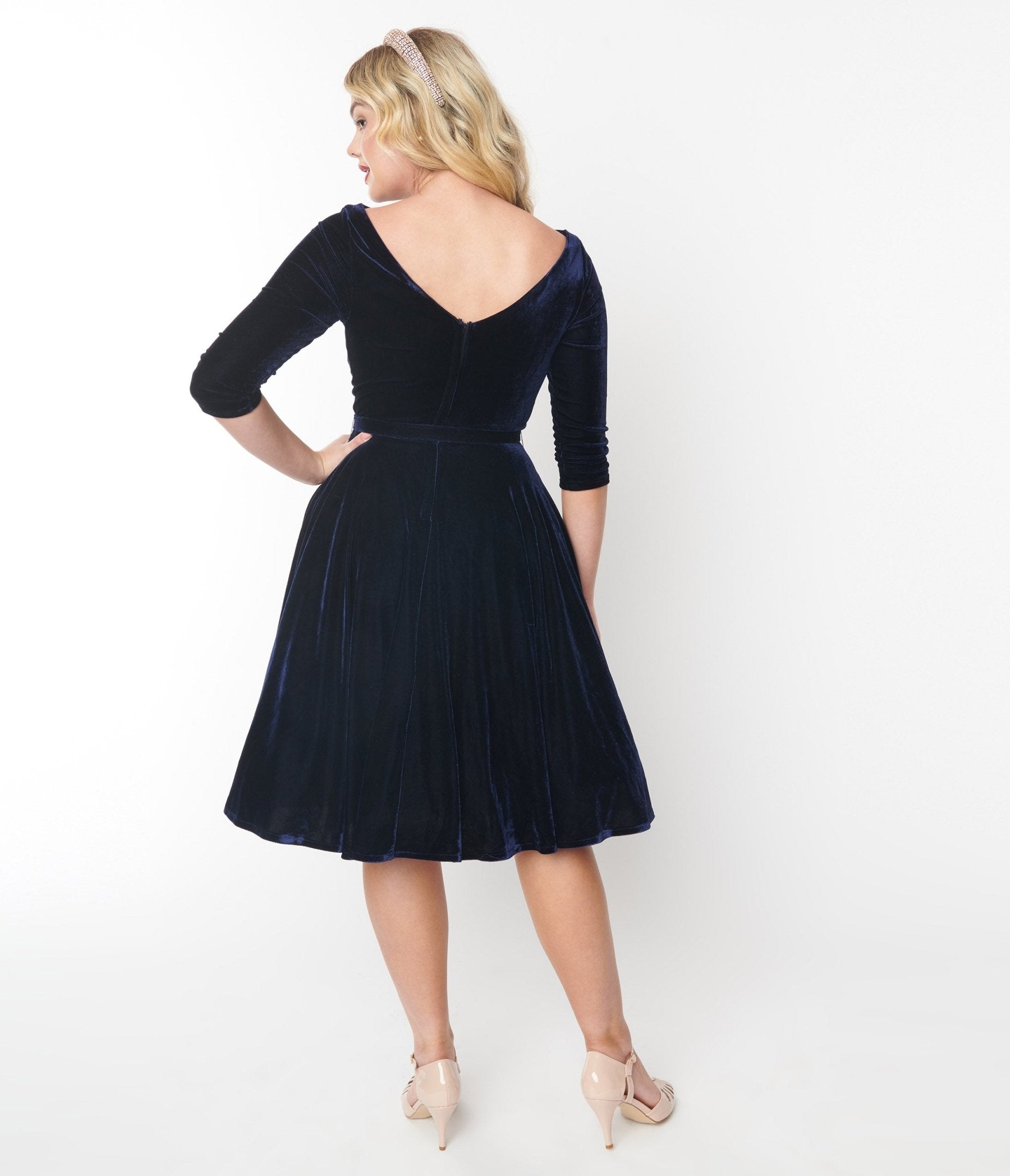 Vintage best sale navy dress