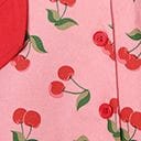 Unique Vintage Pink Denim & Cherry Print Fit & Flare Dress - Unique Vintage - Womens, DRESSES, FIT AND FLARE