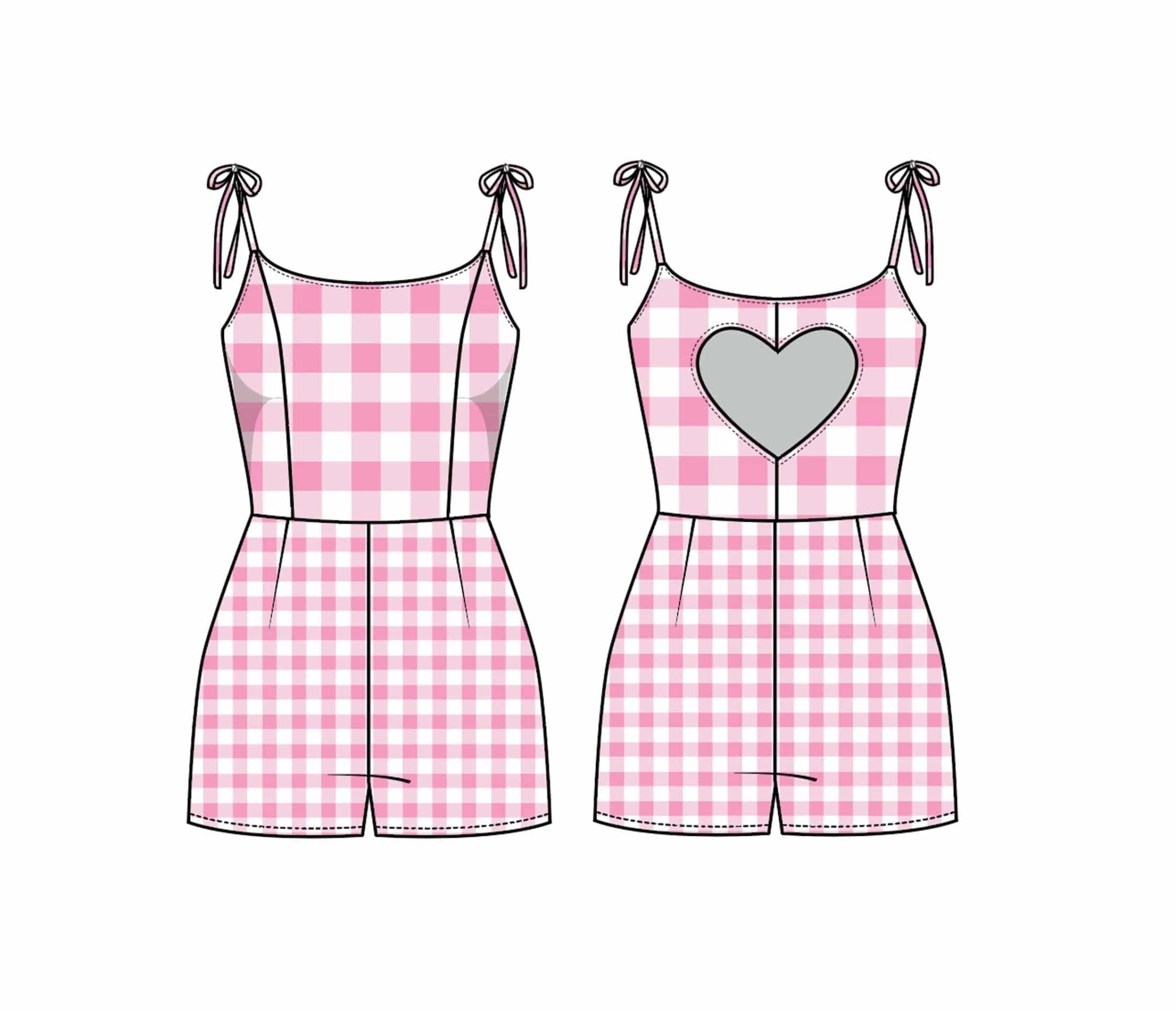 Romper with skirt best sale set
