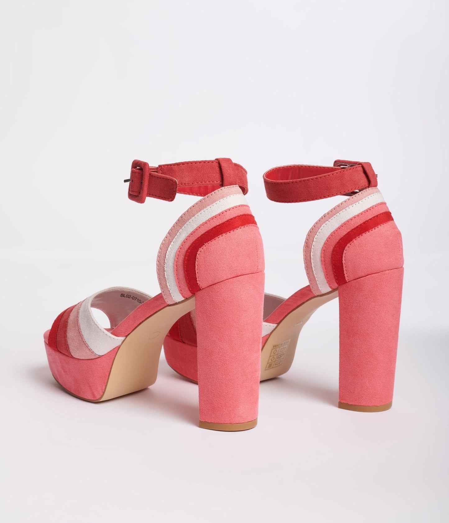 Unique Vintage Pink Suede Peep Toe Platform Heels - Unique Vintage - Womens, SHOES, HEELS