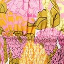 Unique Vintage Pink & Yellow Floral Breezy Babe Crop Top - Unique Vintage - Womens, TOPS, WOVEN TOPS