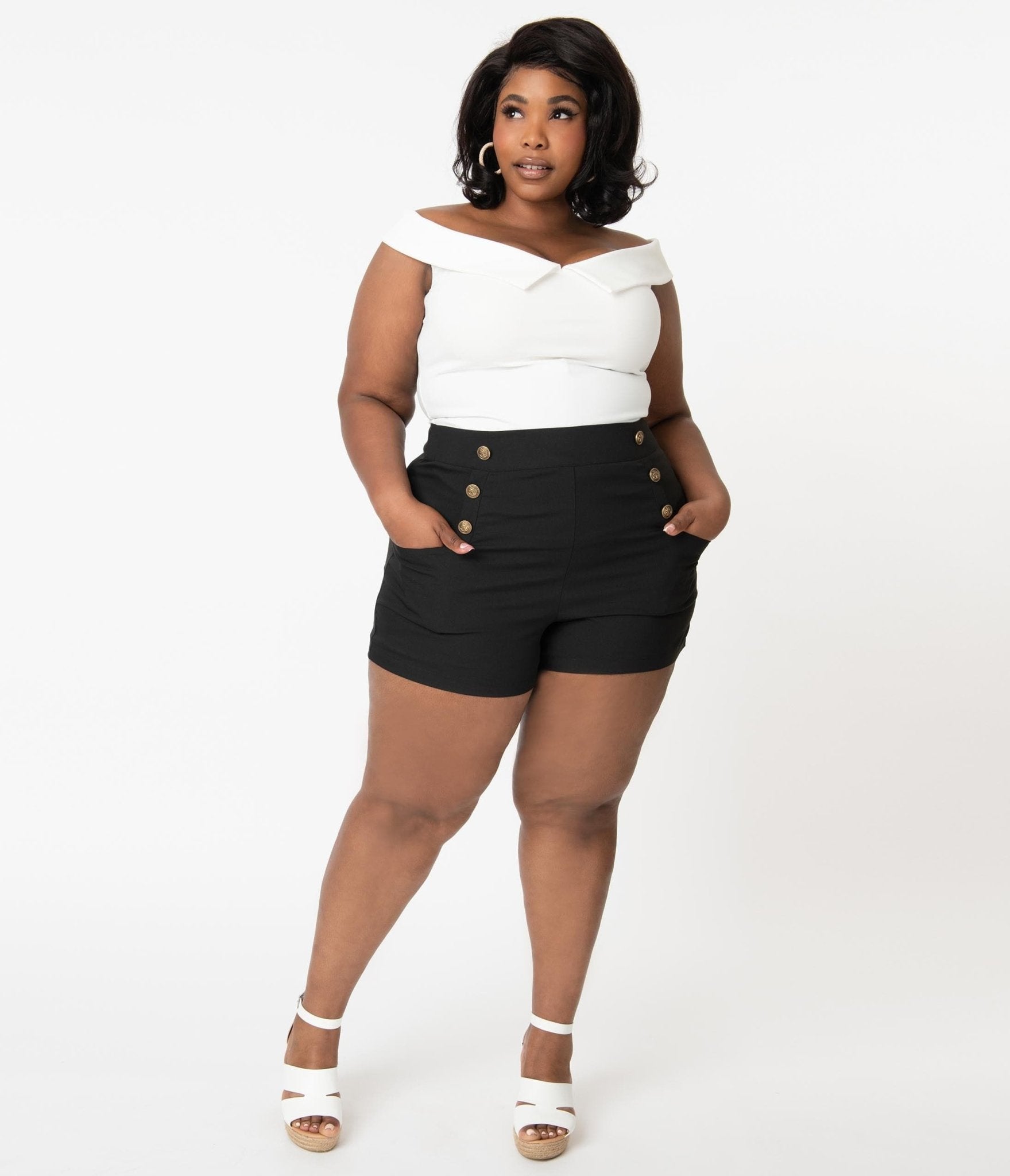 Plus size clearance vintage shorts