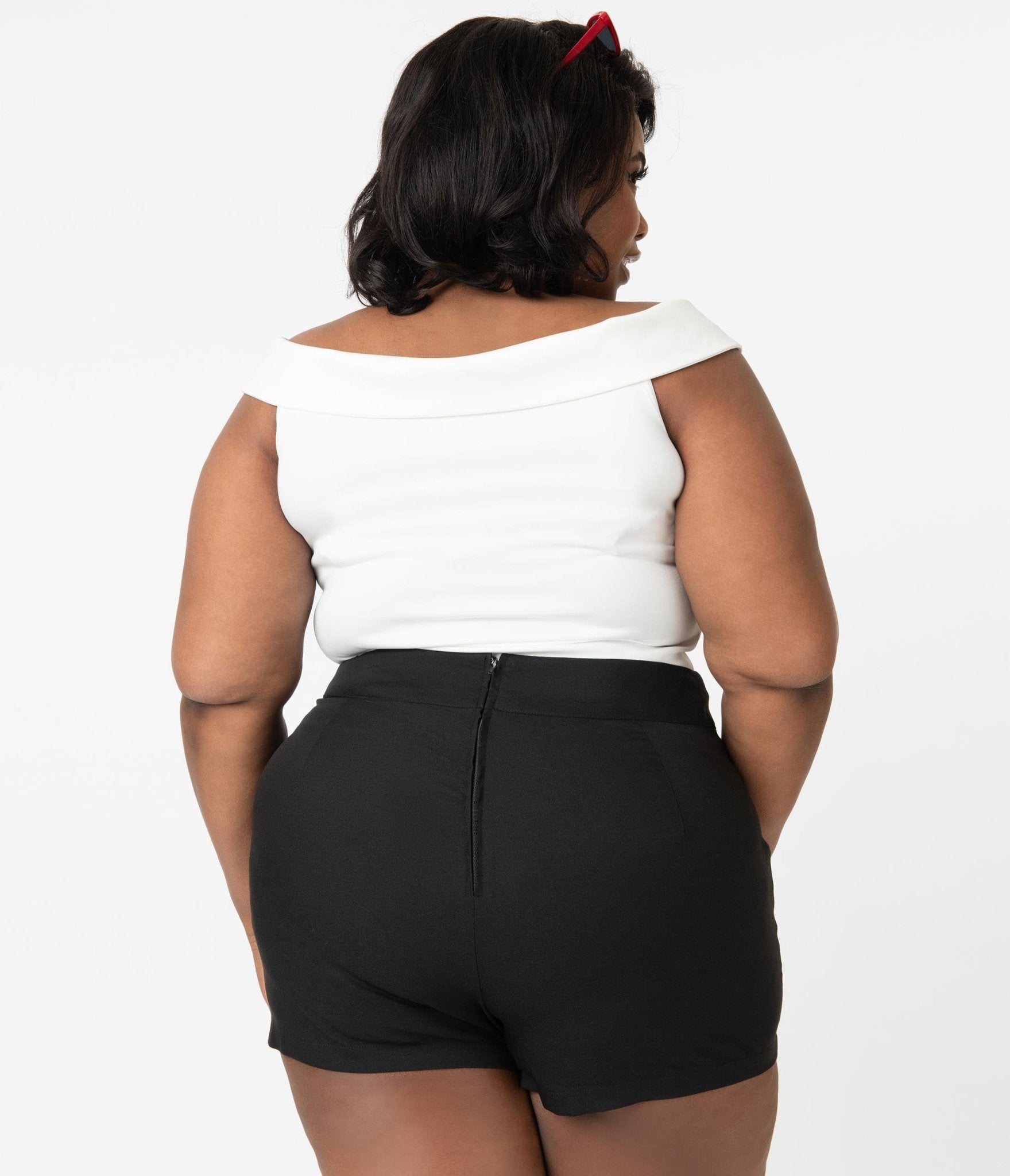 Vintage high waisted clearance shorts plus size