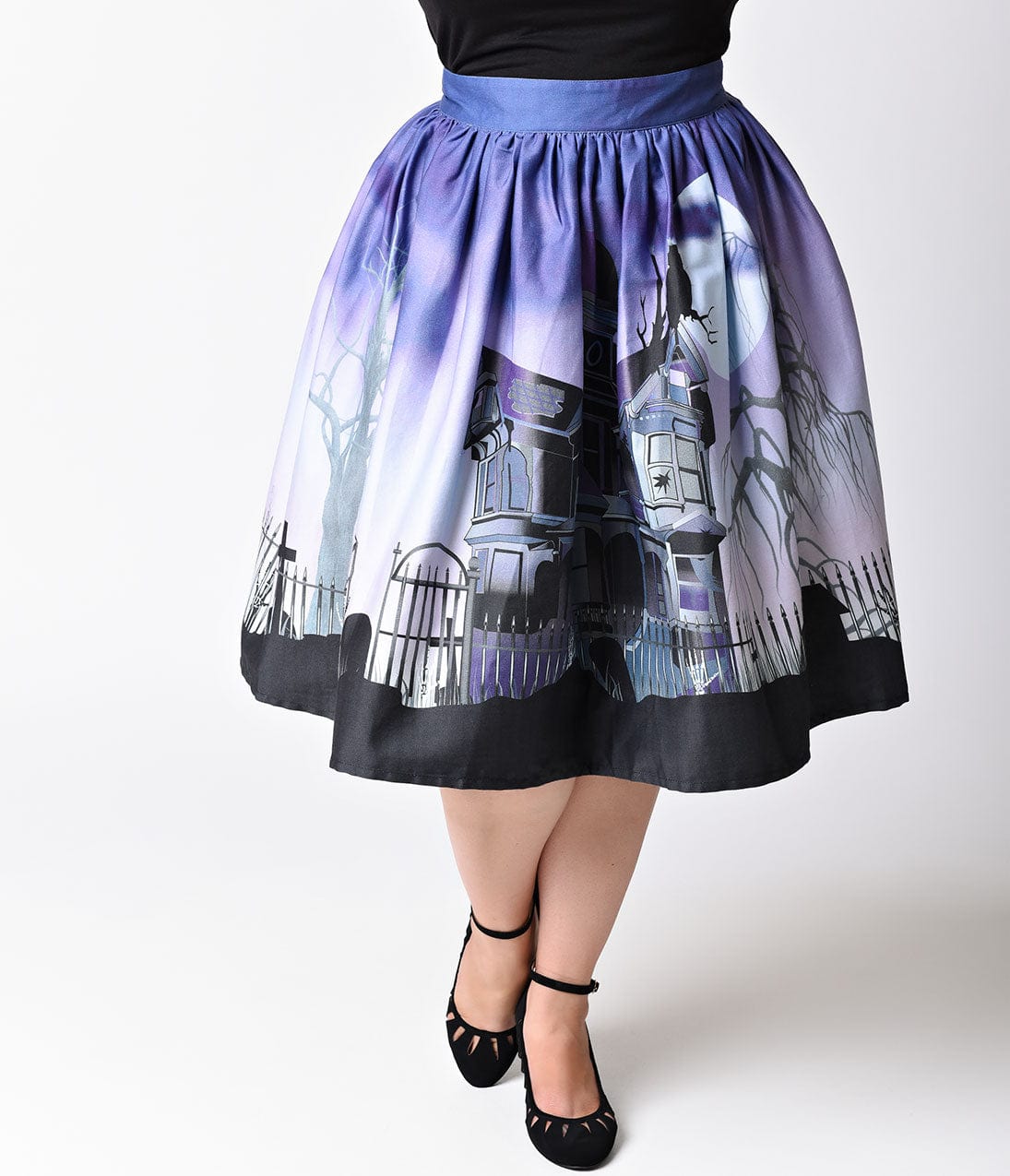 1950s deals purple skirt